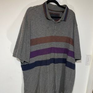 Sean John Three Stripe Polo 3XL Grey